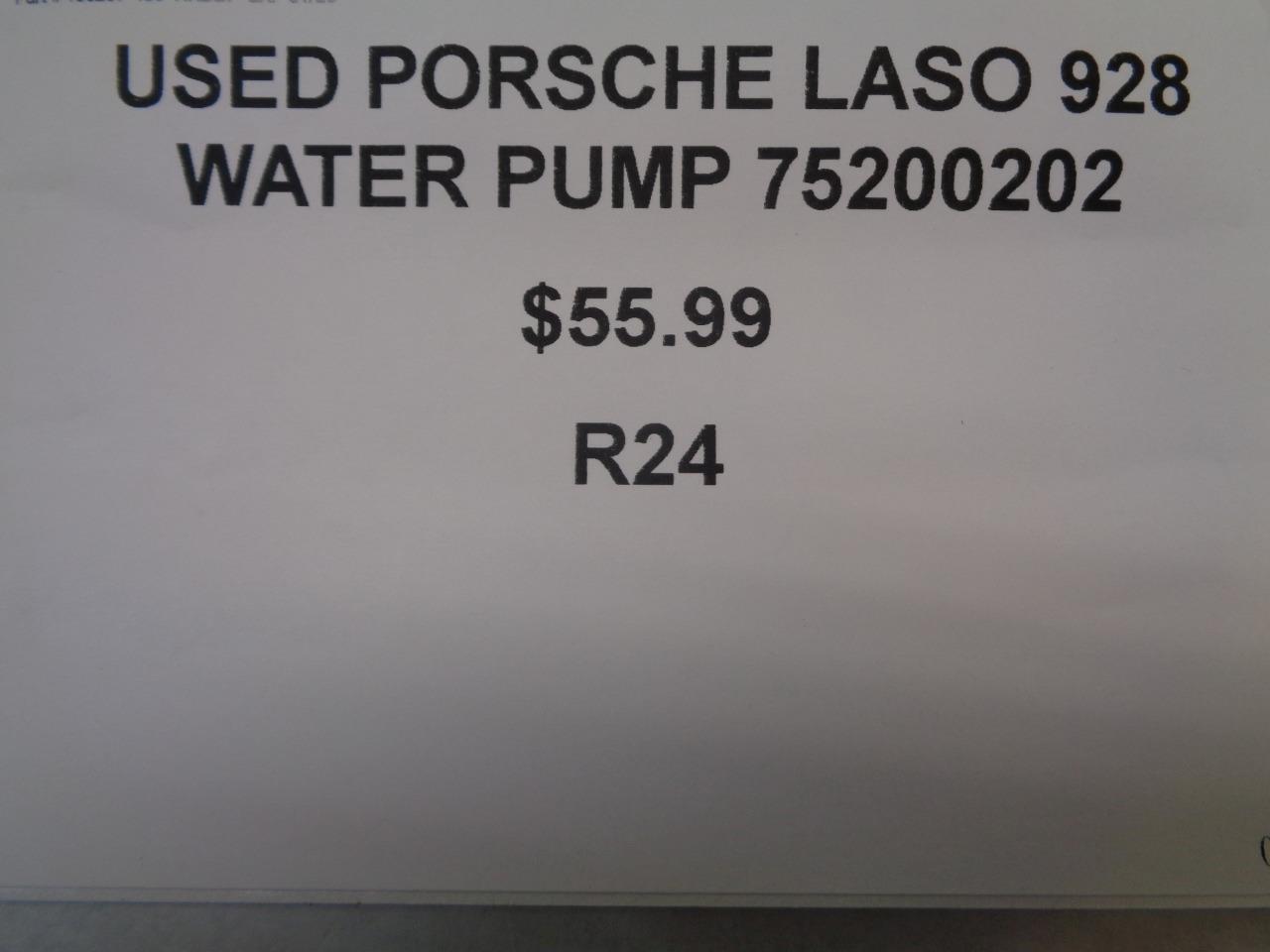 GENUINE PORSCHE LASO 928 WATER PUMP 75200202 R24