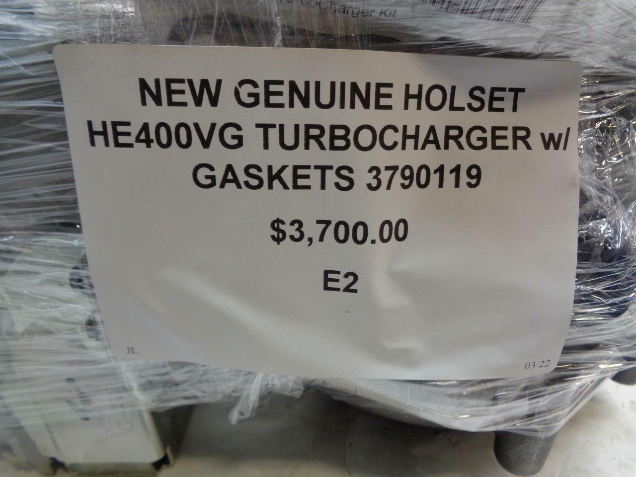 NEW GENUINE HOLSET HE400VG TURBOCHARGER w/ GASKETS 3790119 E2