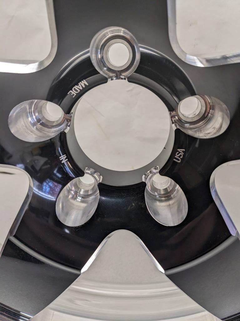 1 WELD 71HB8050A21A S71 WHEEL 18X5 5X114.3 ET-23 BLACK CENTER POLISHED NEW B2