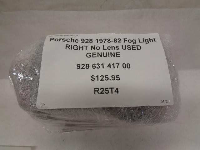 Porsche 928 1978-82 Fog Light RIGHT No Lens USED GENUINE 928 631 417 00 R25T4