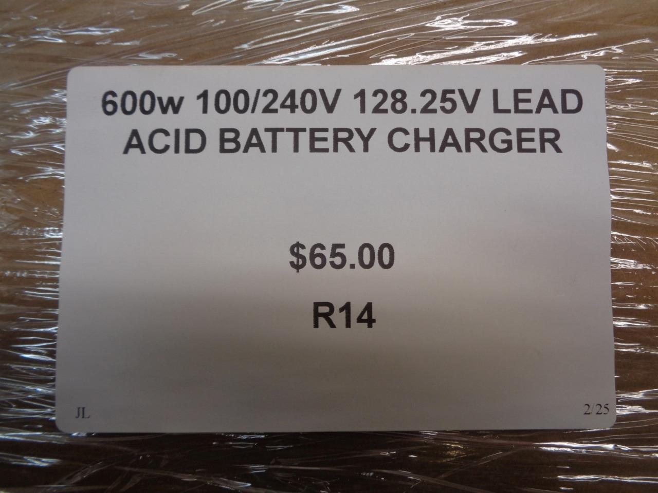 New Generic 600w 100/240V 128.25V Lead Acid Battery Charger R14