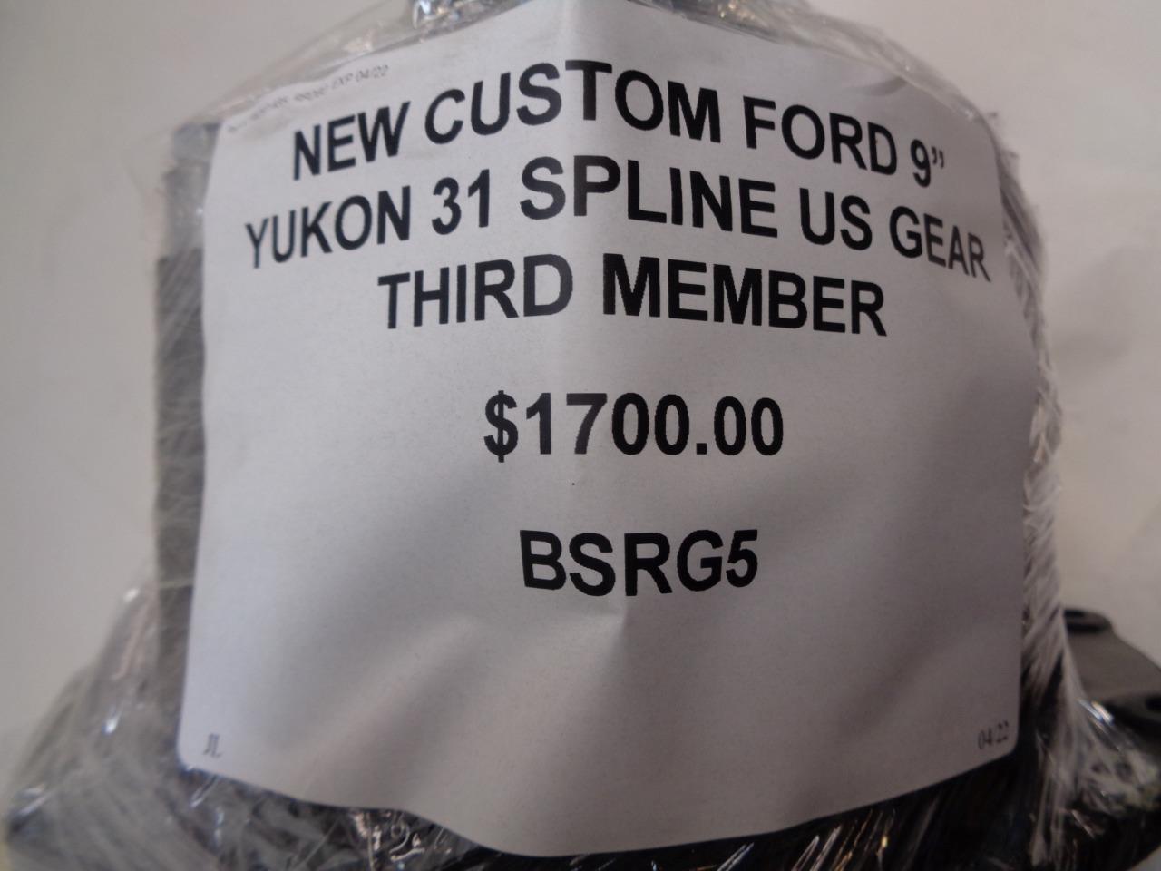 NEW CUSTOM FORD 9" YUKON 31 SPLINE US GEAR THIRD MEMBER DIFFERENTIAL BSRG6