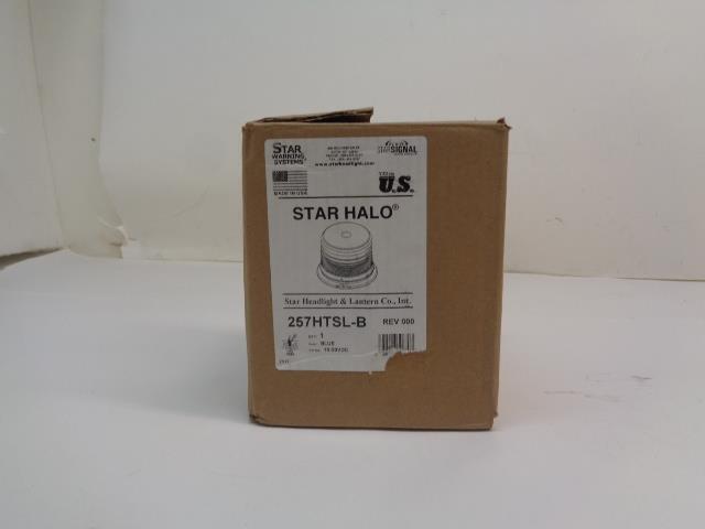 NEW STAR WARNING SYSTEMS STAR HALO BLUE WARNING LIGHT 257HTSL-B SR