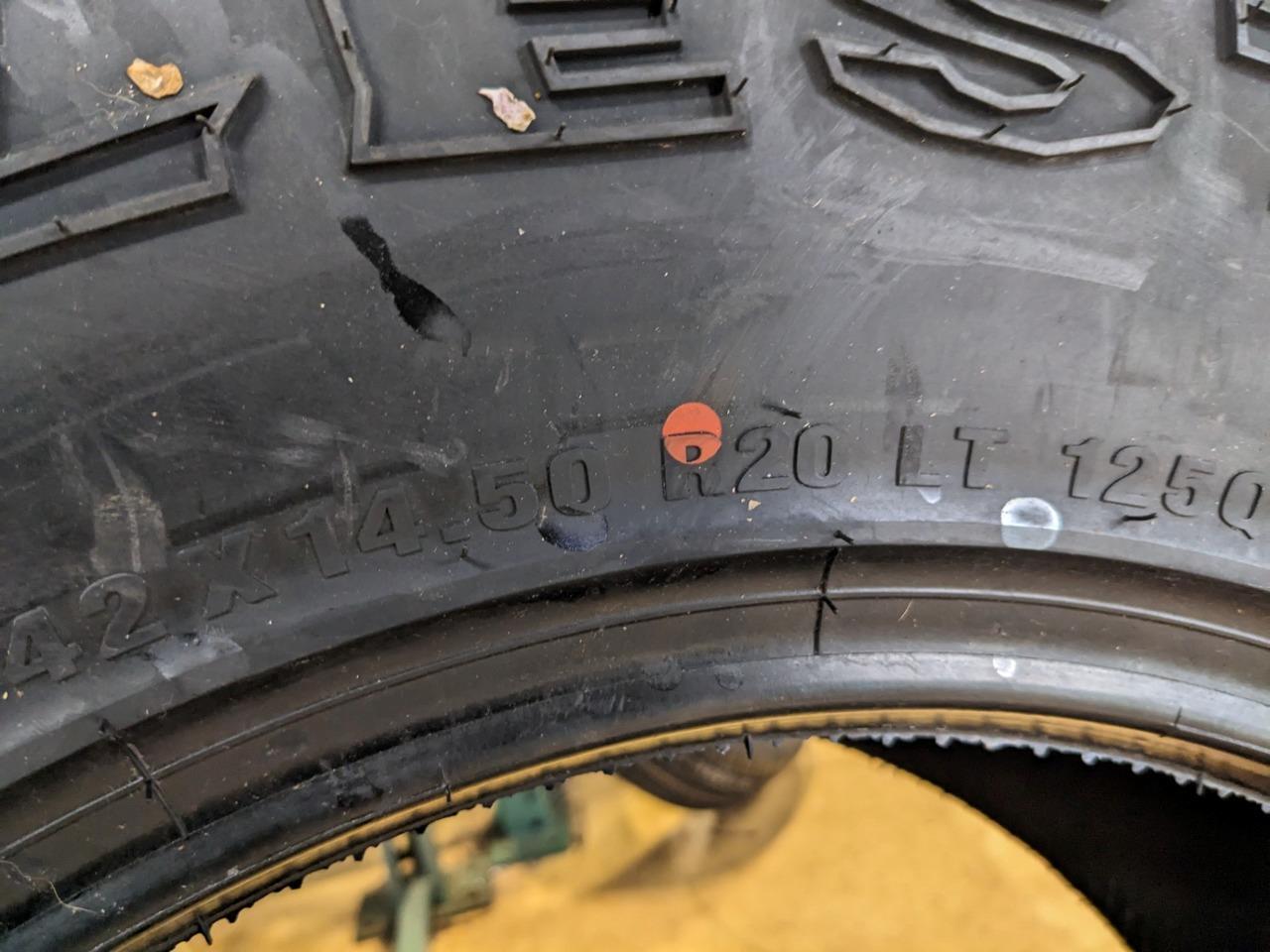 MILESTAR PATAGONIA M/T-02 BSW LT 42 14.50 20 125Q LRD 8PLY TIRE 22804000 CQ2