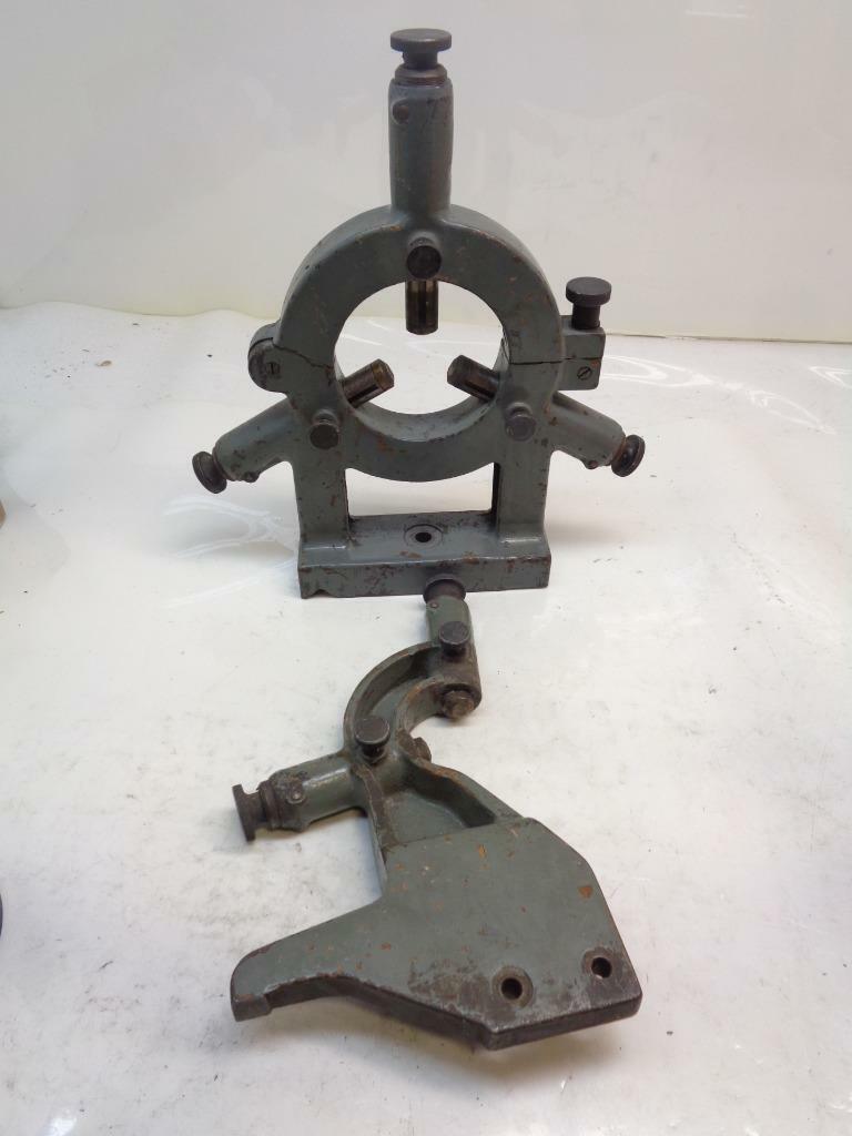 USED LATHE STEADY REST W/ LATHE FOLLOW REST 5" CAPACITY H1