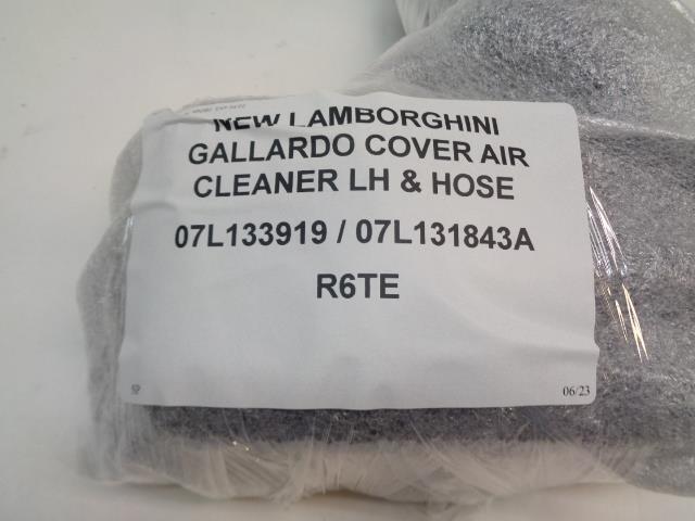 NEW LAMBORGHINI GALLARDO COVER AIR CLEANER LH & HOSE 07L133919 / 07L131843A R6TE