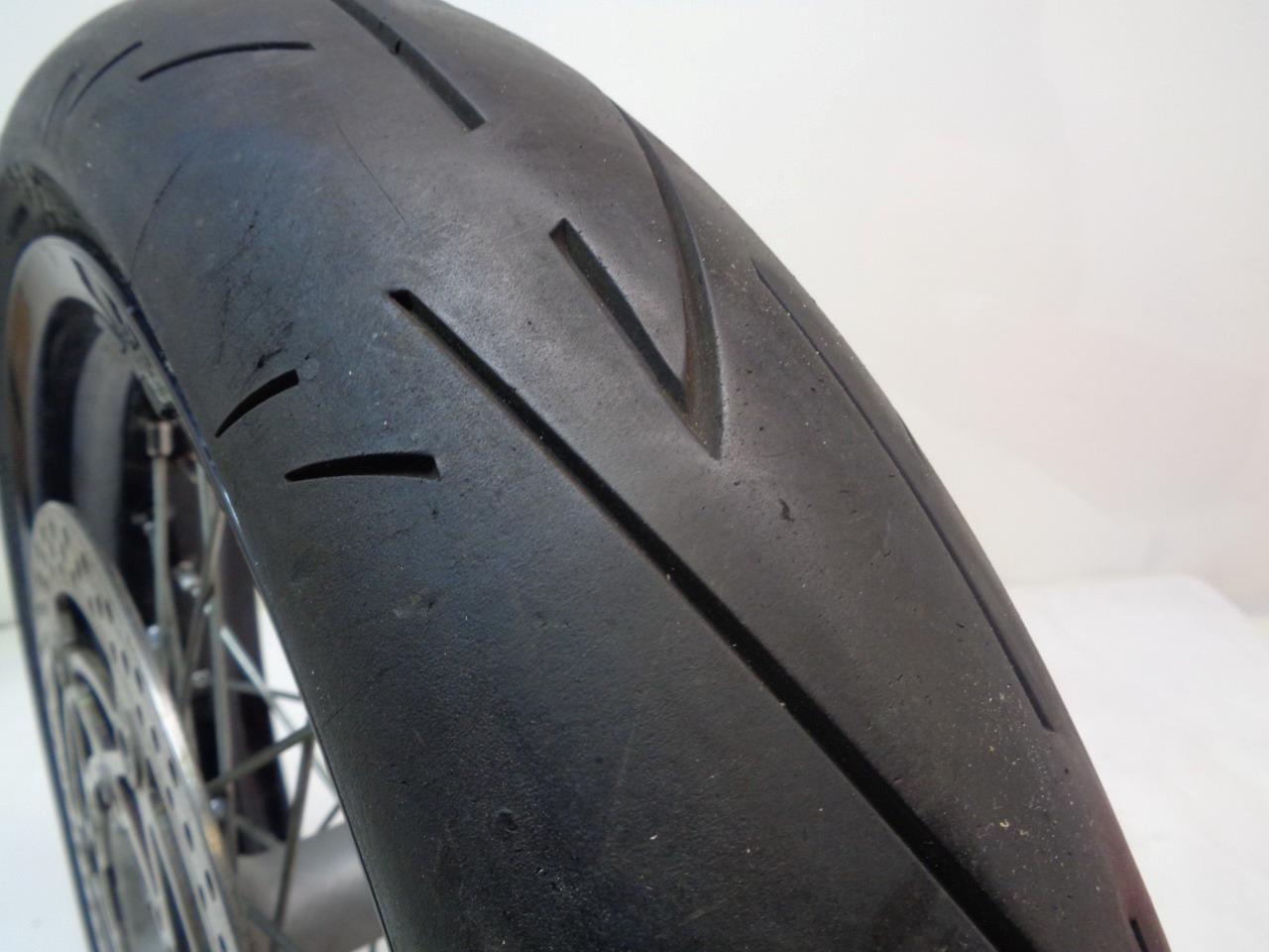 USED EXCEL TAKASAGO 17X3.5 WHEEL CONTINENTAL CONTISPORT ATTACK 2 120/70ZR17 SR