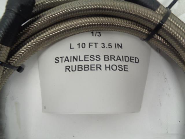 10AN STAINLESS STEEL BRAIDED RUBBER HOSE 10.3FT, 10FT, 10.17FT, 29FT NEW R10