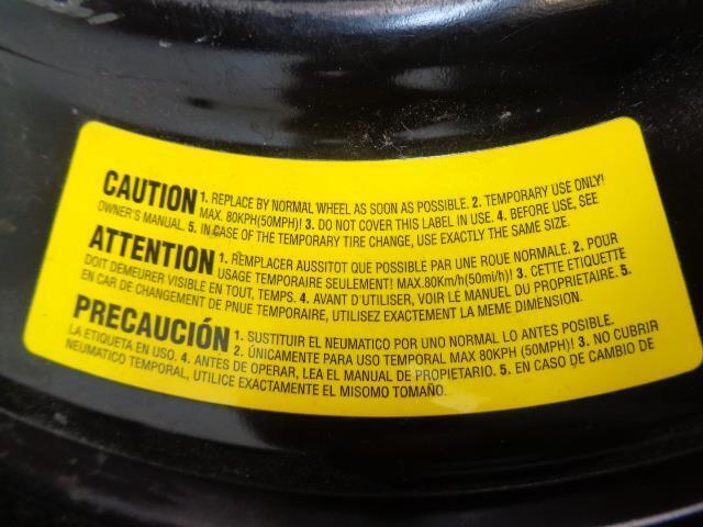 1 SPARE WHEEL HYUNDAI 52910C2930 5X114.3 & TIRE KUMHO 500794 T135/80D17 NEW KSLR