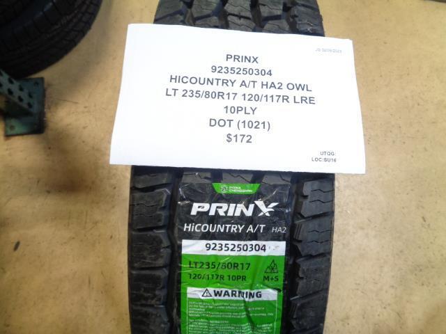 1 PRINX HIGHCOUNTRY AT HA2 OWL LT 235 80 17 120/117R 10PLY 9235250304 TIRE BQ1