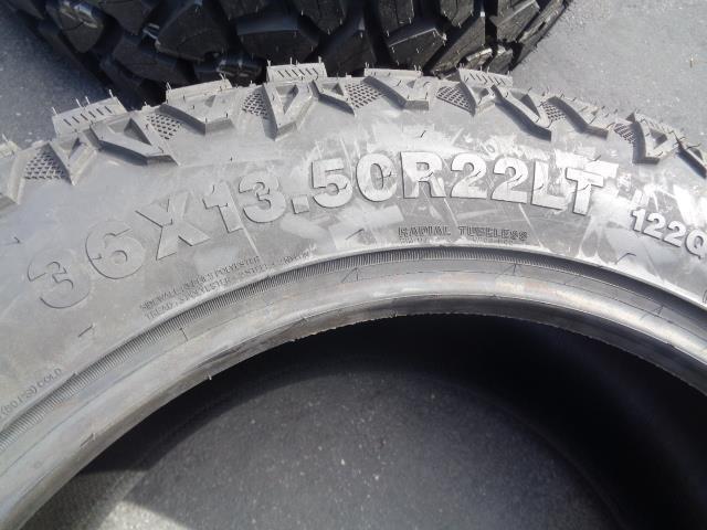 1 NEW VERSATYRE MXT/HD  LT 36 13.50 R22 122Q LRF 12PLY BSW TIRE  CMXTO3 SU16