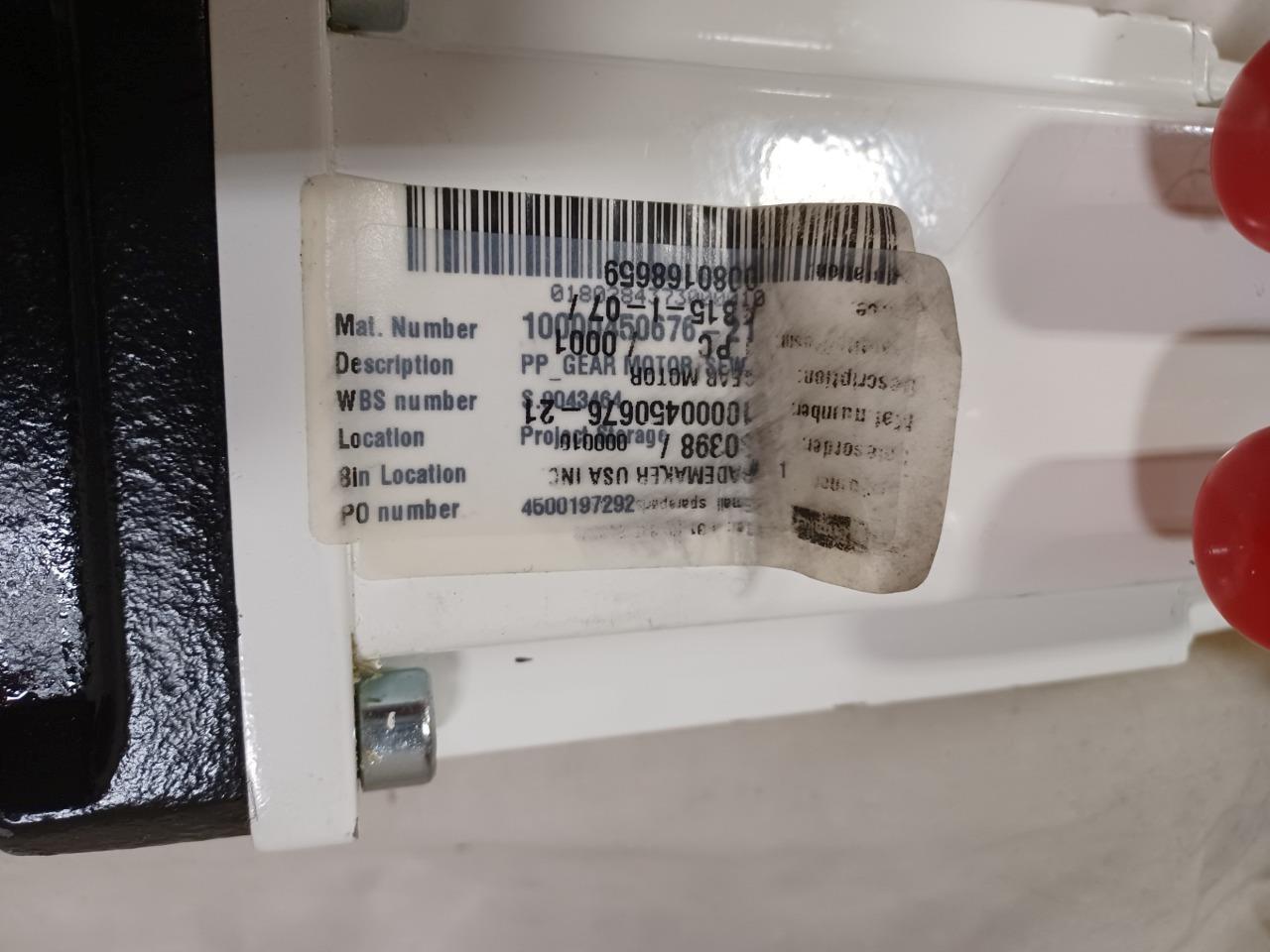 1 NEW SEW EURODRIVE GEAR MOTOR KH37 AQH100/4 90.8021352604.0001.21 BSRG5