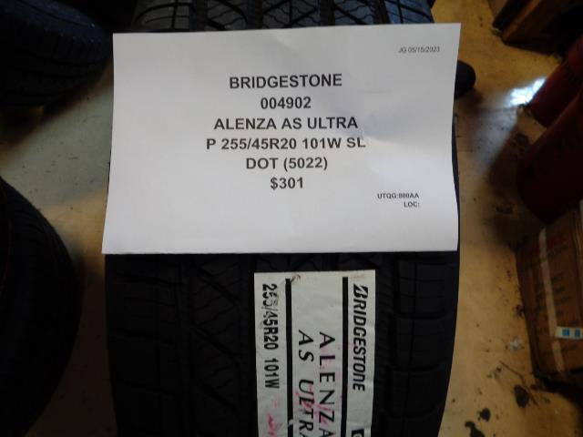 2 BRIDGESTONE ALENZA AS ULTRA P 255 45 20 101W SL ALL SEASON TIRES 004902 CQ1