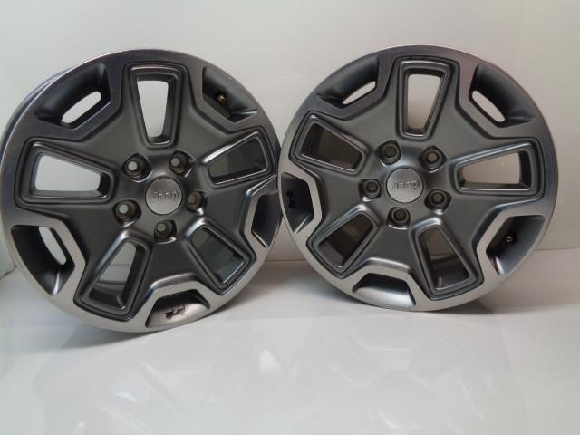 1 PAIR Machined Face Gunmetal OEM Rubicon Wheel-Tire fits Jeep Wrangler 17x7.5