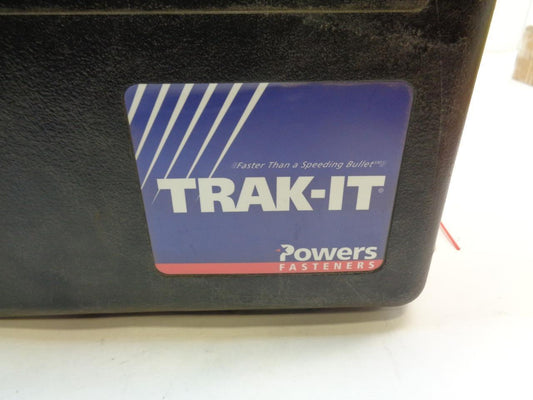 USED BLUE POWERS TRAK IT GAS NAILER 55011 C3 WITH EYE WEAR BSR35