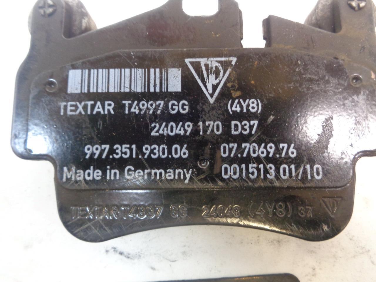 USED GENUINE PORSCHE 997 CERAMIC BRAKE PADS SET 99735193006 R21