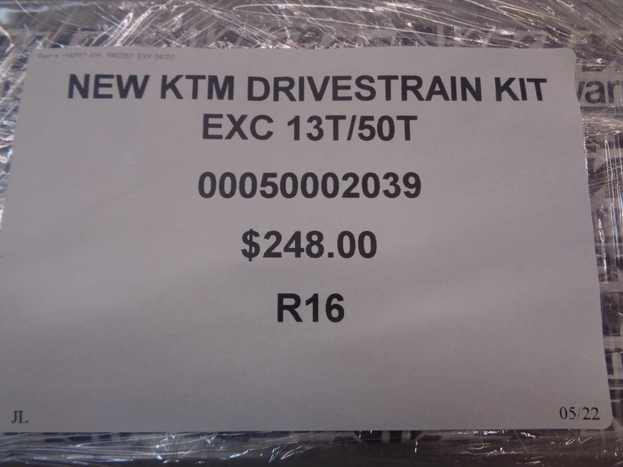 NEW KTM DRIVETRAIN KIT EXC 13T/50T 000500002039 R16
