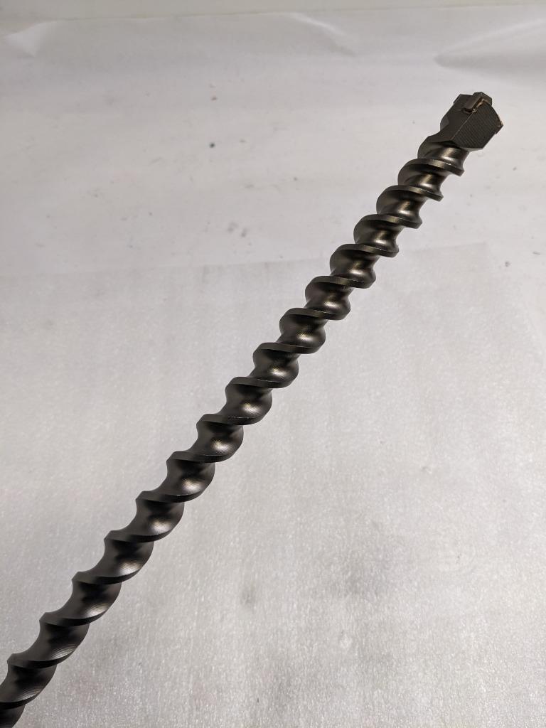 UNBRANDED 1" X 23" CARBIDE-TIPPED DRILL BIT 4-CUTTER 12-SPLINE SHAFT NEW D0