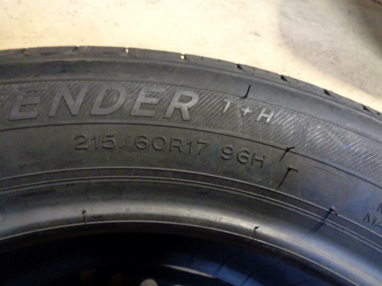 1 NEW MICHELIN DEFENDER T+H P 215 60 17 96H SL TIRES 58359