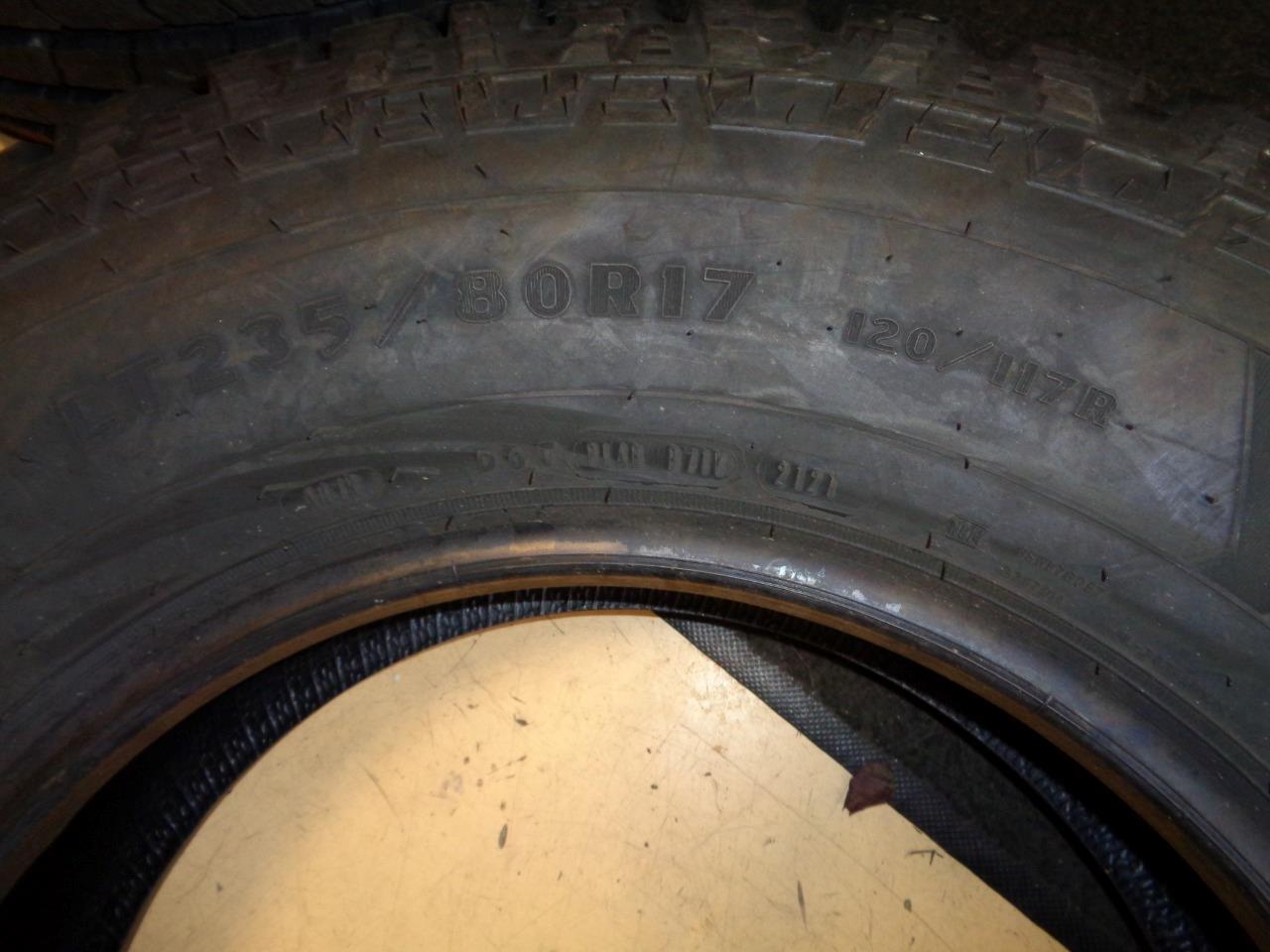 1 NEW TIRE GOODYEAR WRANGLER WORKHORSE AT 235 80 17 120/117R LRE 90000020171