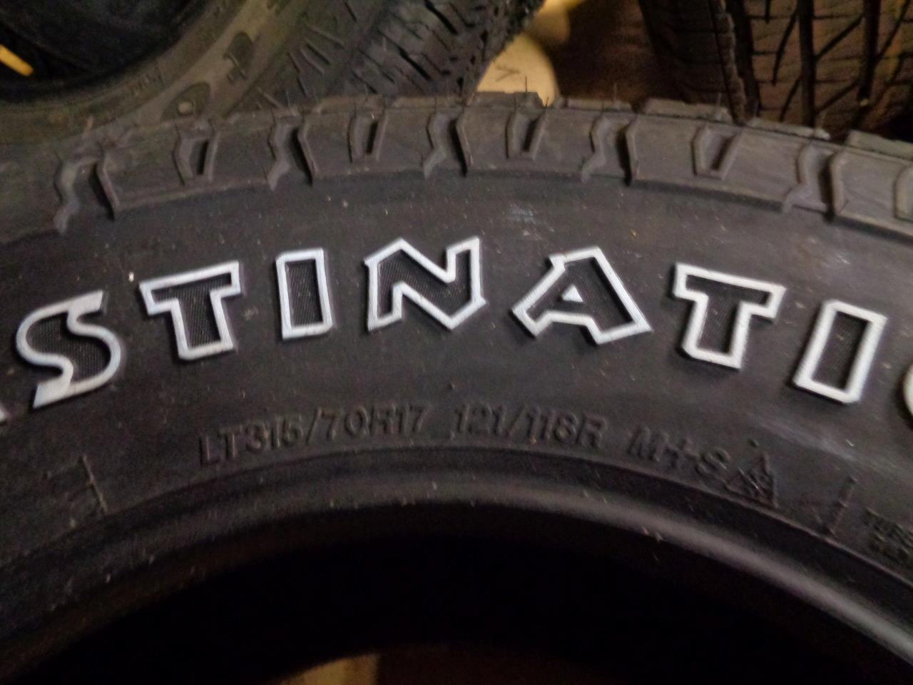 1 NEW TIRE FIRESTONE DESTINATION XT OWL LT 315 70 17 121/118R LRE10PLY 006135