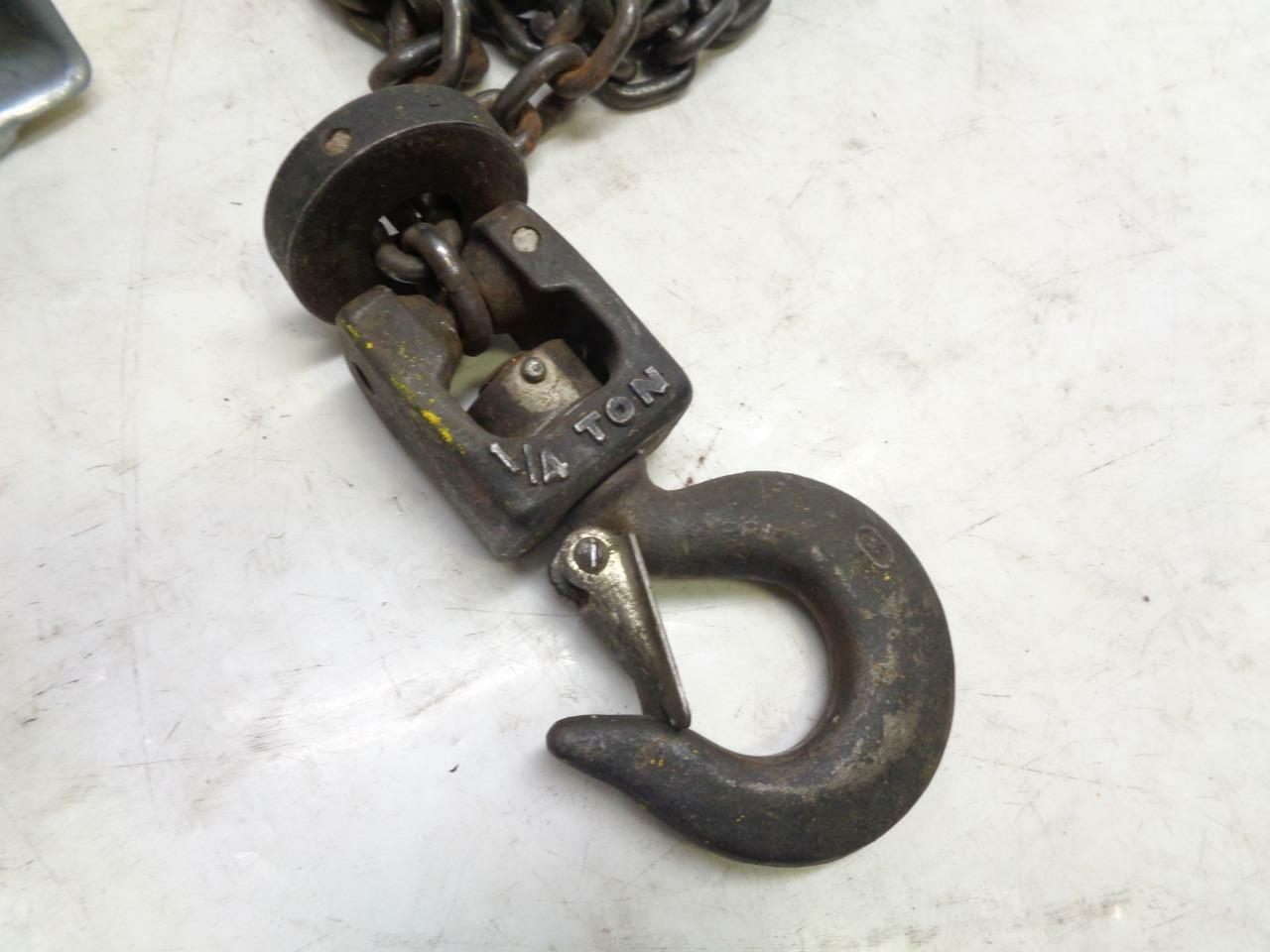 USED DAMAGED BUDGIT MAN GUARD 1/2 TON CHAIN HOIST BEH2616 115V 16FPM SPEED H1