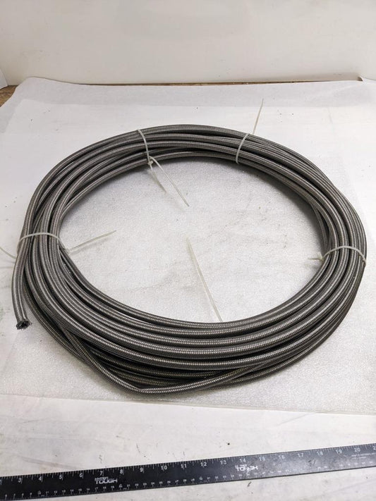 UNBRANDED BRAIDED STEEL 91.33' HOSE 9/16" OD 7/16" ID W/ PTFE LINING NEW R3T3
