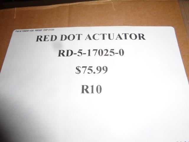 RED DOT ACTUATOR RD-5-17025-0 R10