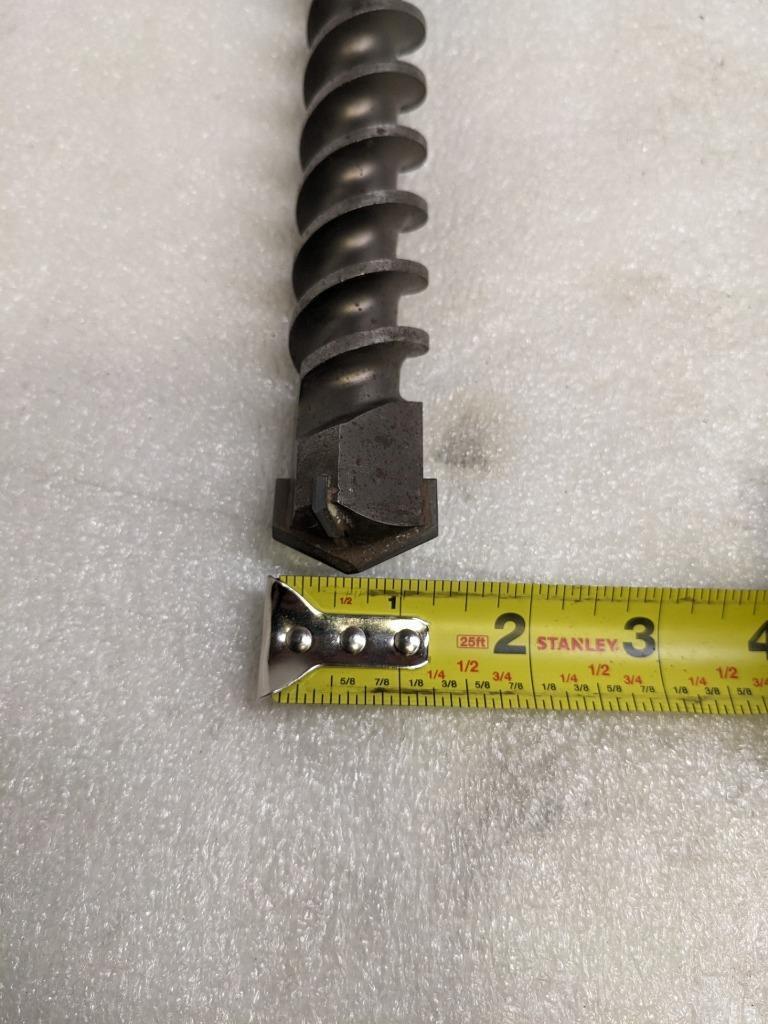 UNBRANDED 1-1/4" X 23" SDS-MAX ROTARY HAMMER BIT CARBIDE 4-CUTTER TIP NEW D0