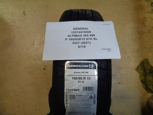 2 GENERAL ALTIMAX 365 AW P 195 65 15 91H SL ALL WEATHER TIRES 15574410000 BQ1