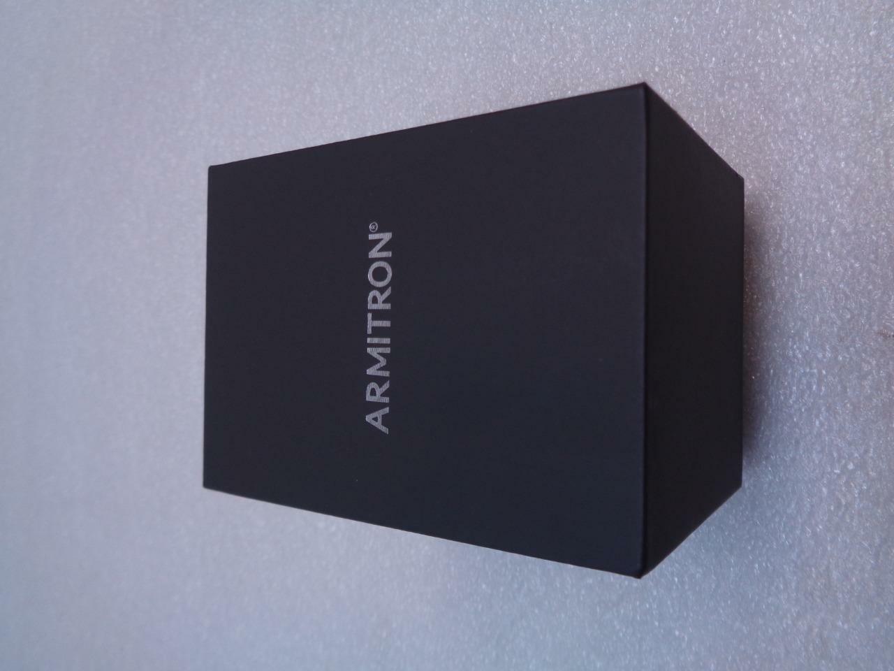 1 NEW ARMITRON ATLAS 45 GOLD/BLACK ANALOG WATCH WITH 3 SUBDIALS 20/5351BKGP SR