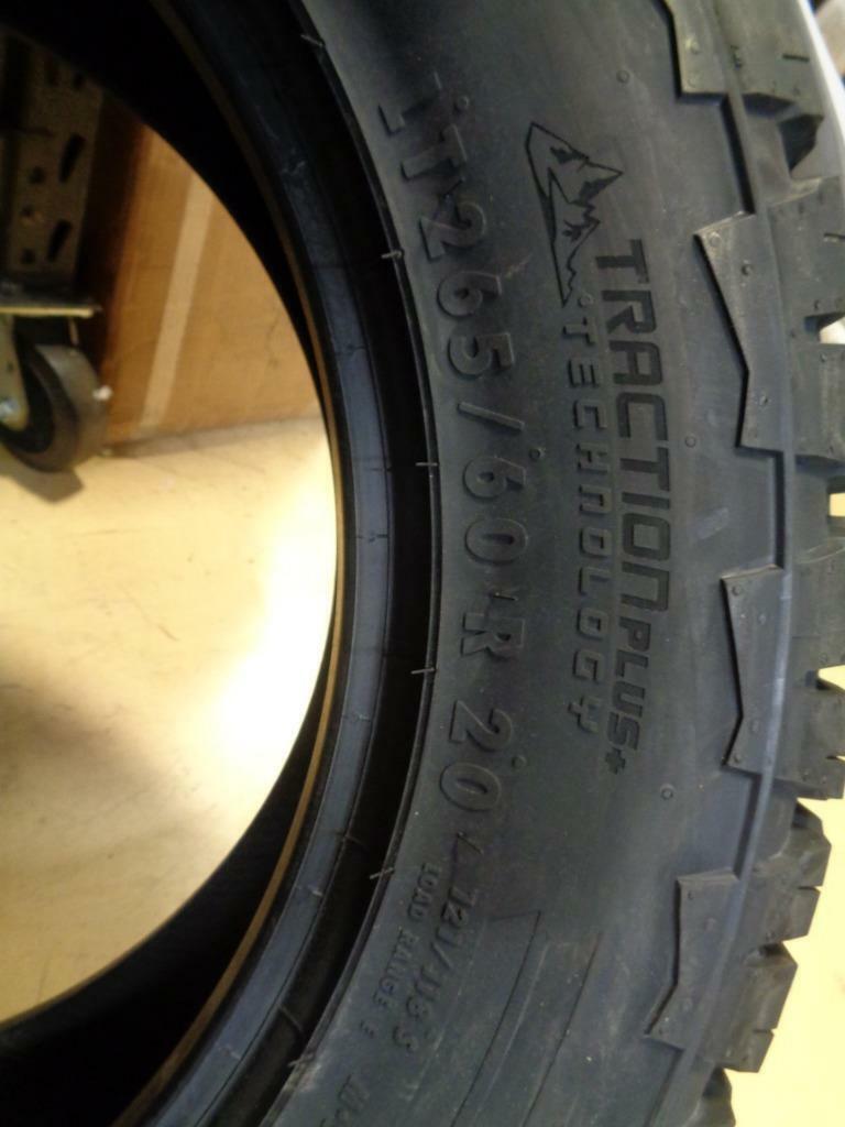 1 NEW CONTINENTAL TERRAINCONTACT AT 265 60 20 ALL TERRAIN LRE TIRE 15506720000
