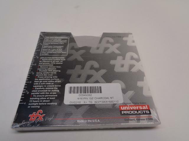 1 NEW UNIVERSAL PRODUCTS TFX 4/16 PIN 150' CHARCOAL METALLIC 00045062 R7TE