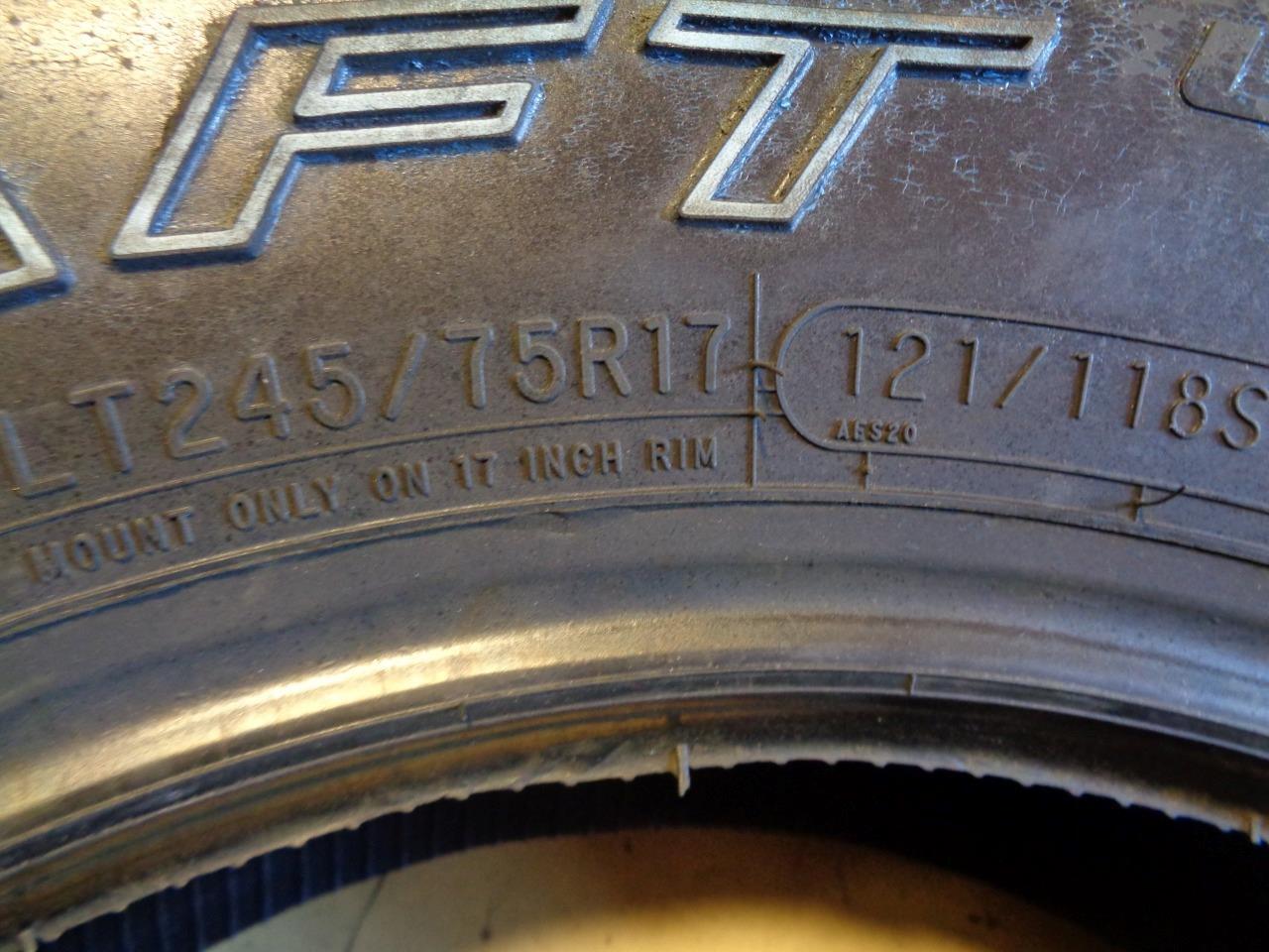 MASTERCRAFT COURSER AXT2 LT 245 70 17 121/118S LRE 10PLY TIRE 90000037516 BQ3