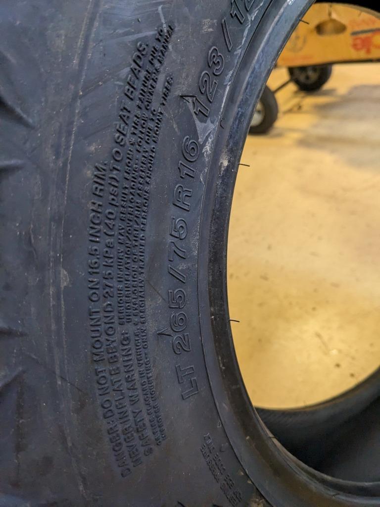 2 YOKOHAMA GEOLANDAR X-AT LT 265 75 16 123/120Q LRE 10PLY TIRES 16002 CQ2