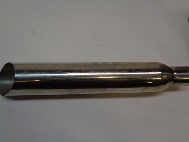 1 USED EXHAUST TIP 22" LENGTH 2.3" INLET 3.4" OUTLET R16