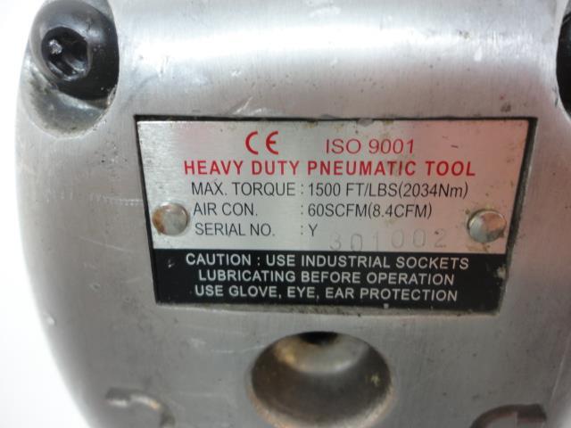 USED BOLTTECH MANNINGS 3/4" IMPACT WRENCH 1,250ft/lb IW750 R27