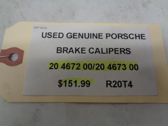 USED GENUINE PORSCHE 944 BREMBO BRAKE CALIPERS 20 4672 00/20 4673 00 R20T4
