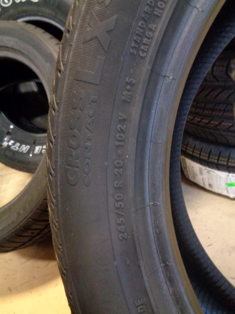 4 CONTINENTAL CROSSCNTCT LX SPRT CONTISILENT 245 50 20 102V SL TIRES 15508250000
