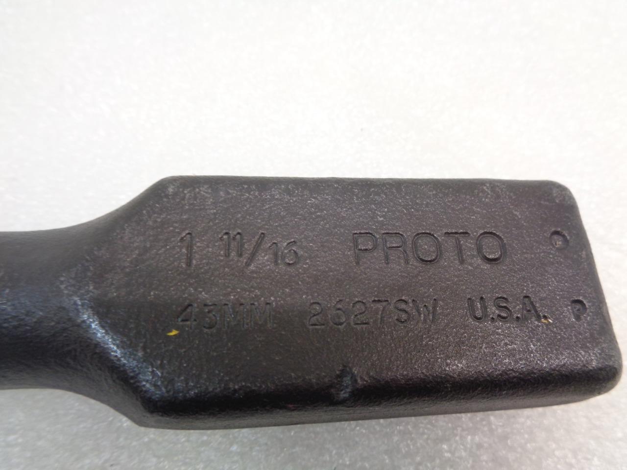 1 NEW PROTO 1-11/16" 12 POINT HEAVY-DUTY OFFSET STRIKING WRENCH 2627SW R22T7