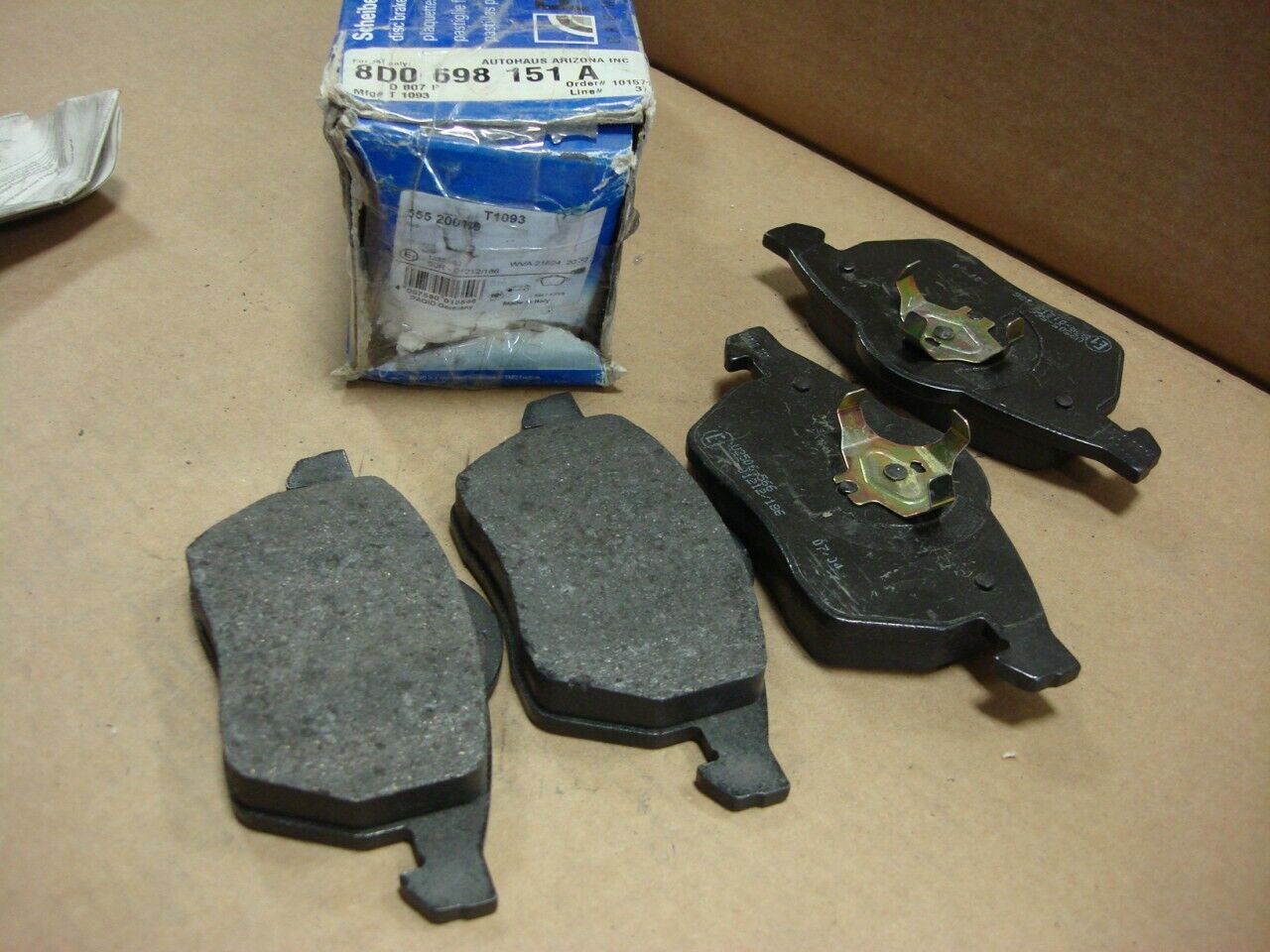 NEW PAGID FRONT BRAKE PADS FITS 1996-999 AUDI A4 T1093 R5TA