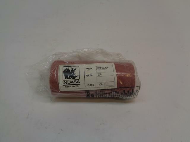 NEW INDASA ABRASIVES 100 DISK ROLL 500 GRIT 600-500LR R7TE
