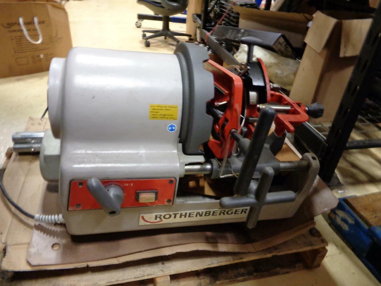 1 NEW ROTHENBERGER SUPERTRONIC 4 SE 4" THREADING MACHINE 230V 63006