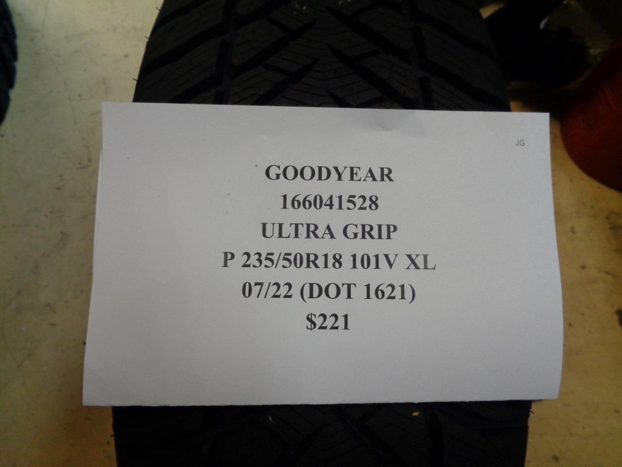 1 NEW TIRE GOODYEAR ULTRA GRIP 235 50 18 101V XL 166041528