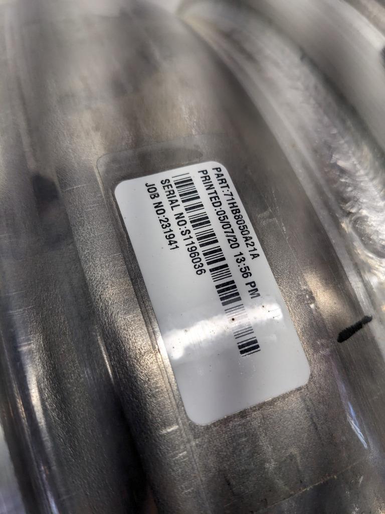 1 WELD 71HB8050A21A S71 WHEEL 18X5 5X114.3 ET-23 BLACK CENTER POLISHED NEW B2