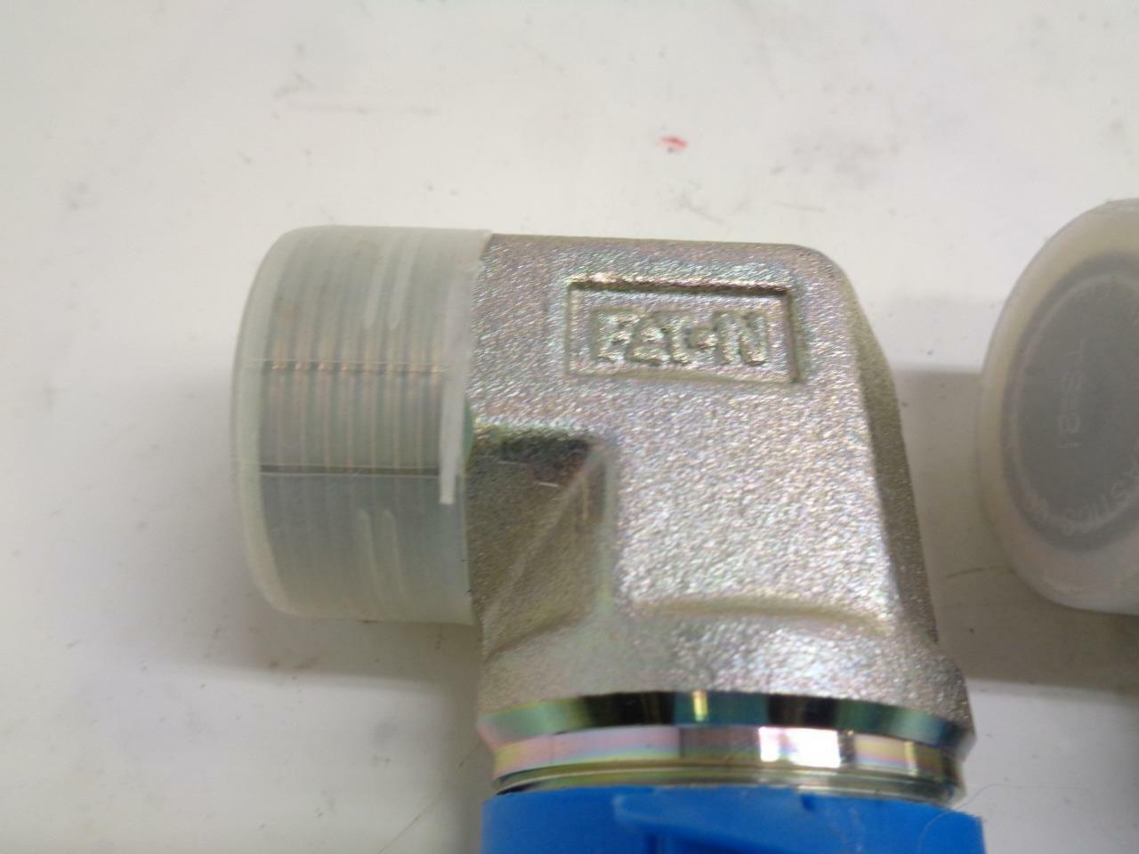 1 NEW PACK OF 2 EATON STEEL 90 DEGREE ELBOW FITTINGS MALE 1-1/2" THREAD R10TD