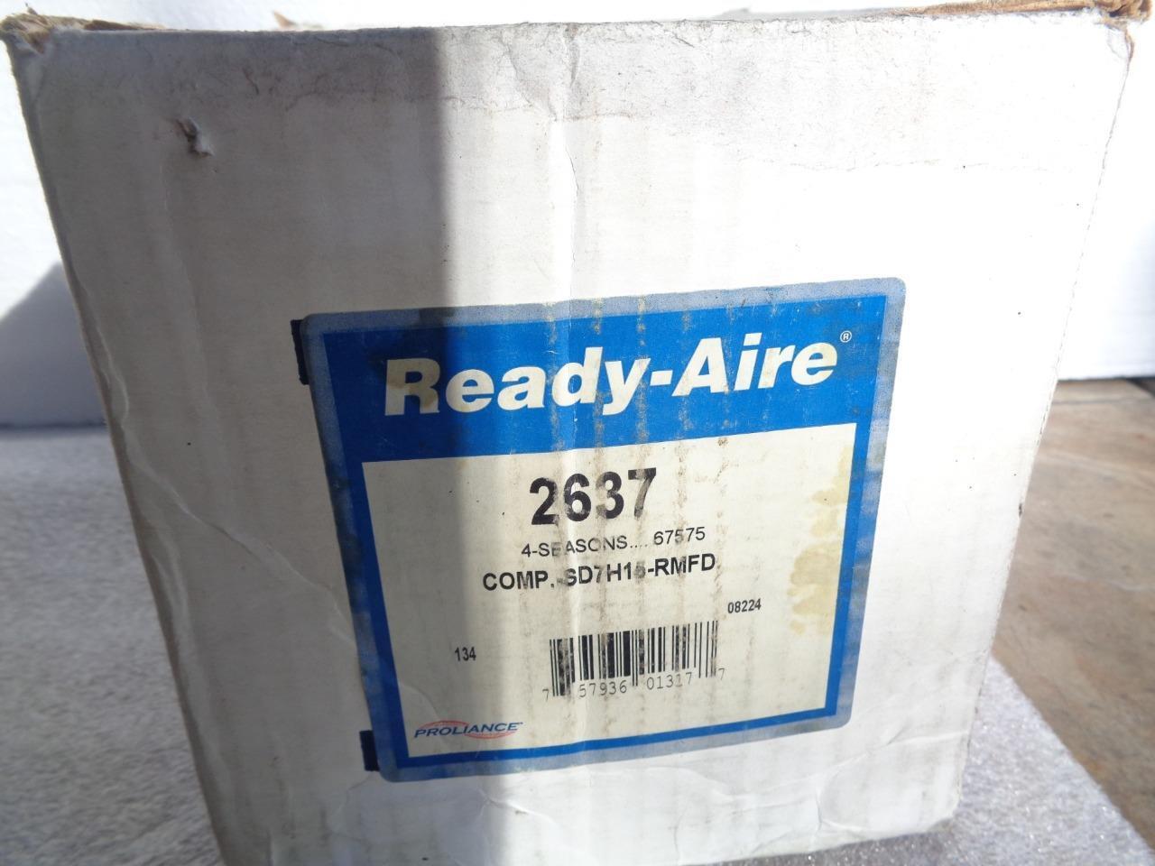 REMANUFACTURED READY AIRE 2637 AC COMPRESSOR FITS 1998-2002 MAZDA 626 2.0L R1