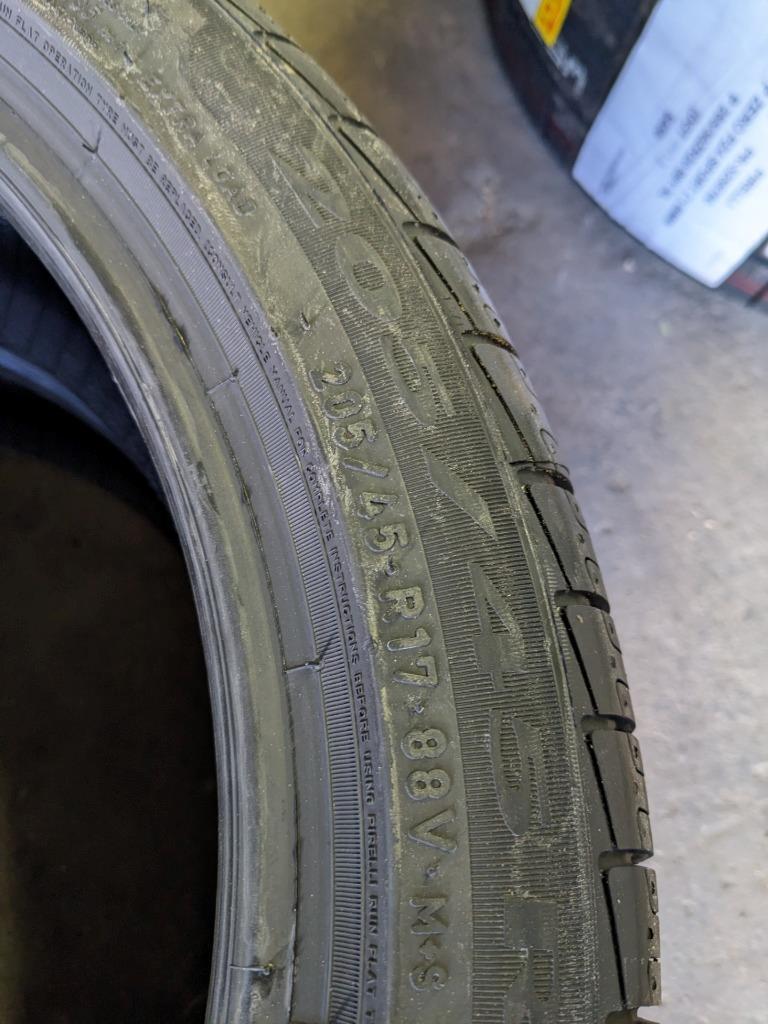 1 PIRELLI CINTURATO P7 A/S (*) BMW RUNFLAT P 205 45 17 88V XL TIRES 2246100 CQ3