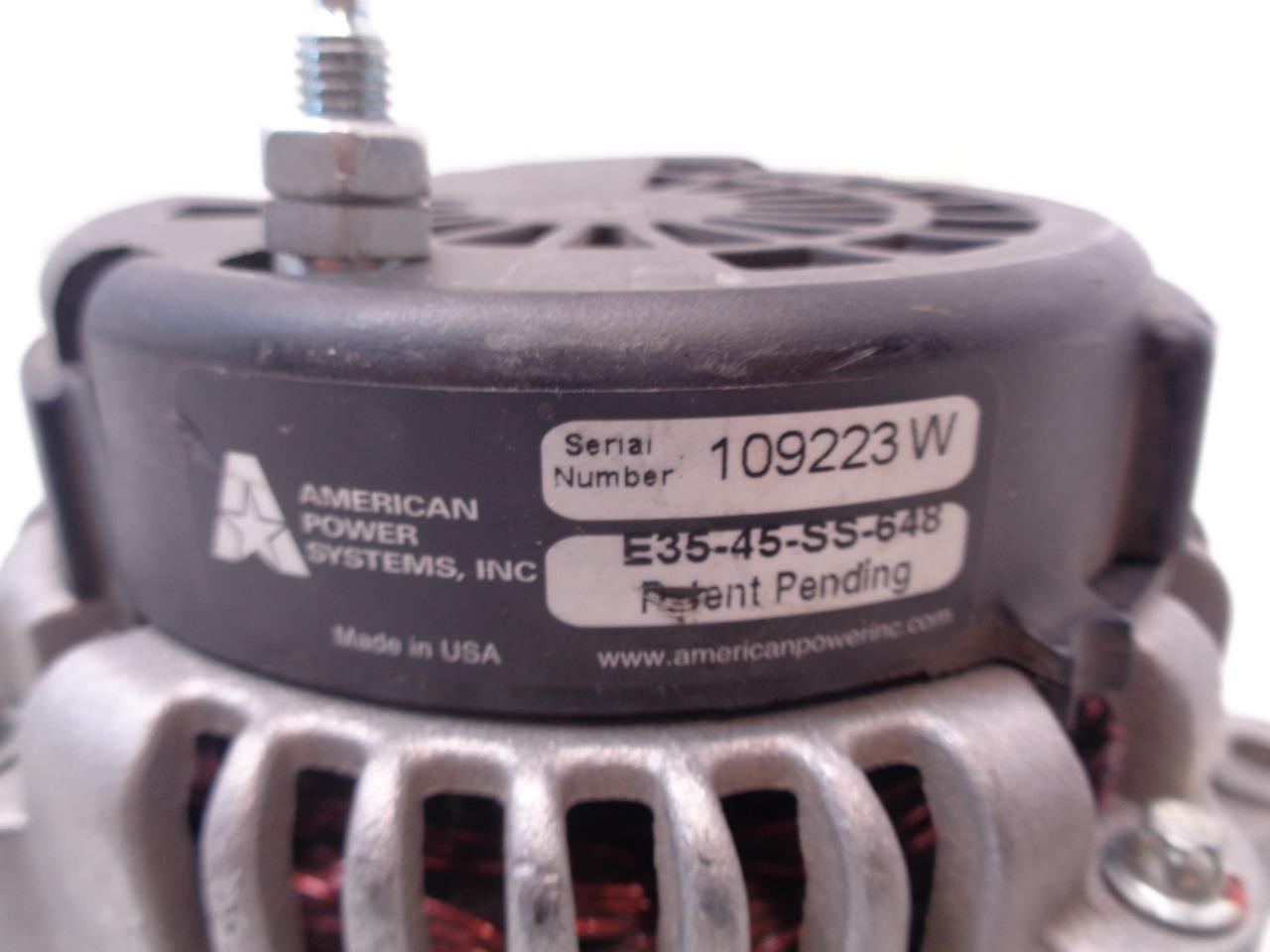 USED AMERICAN POWER SYSTEMS ALTERNATOR FOR FORD E450 SERIES E35-45-SS-648 R14B2