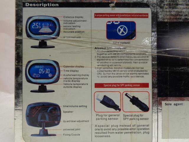 1 NEW SPY FOUR-IN-ONE PARKING DUAL DISPLAY SENSOR SYSTEM LP016 R17T1